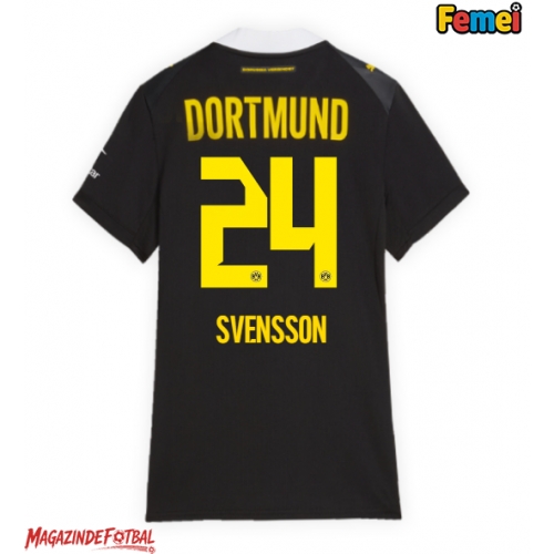 Borussia Dortmund Daniel Svensson #24 Tricou Fotbal Replică 2026-27 Femei Deplasare Borussia Dortmund Daniel Svensson #24 Tricou Fotbal Replică 2026-27 Femei Deplasare